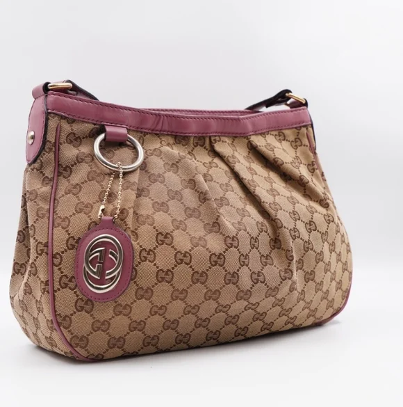 ❌️❌️SOLD❌️❌️CA51 💚 GUCCI Gg Monogram Canvas Sukey Crossbody Bag - Picture 5 of 13